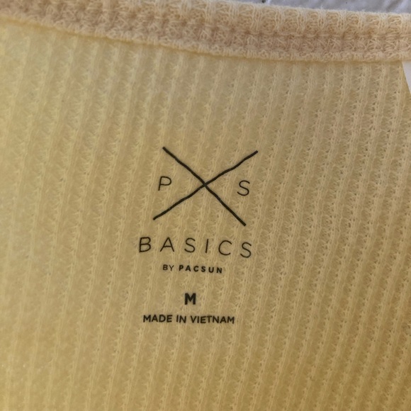 Pacsun Basics Waffle Knit Surplice Crop Tank M - Picture 7 of 7